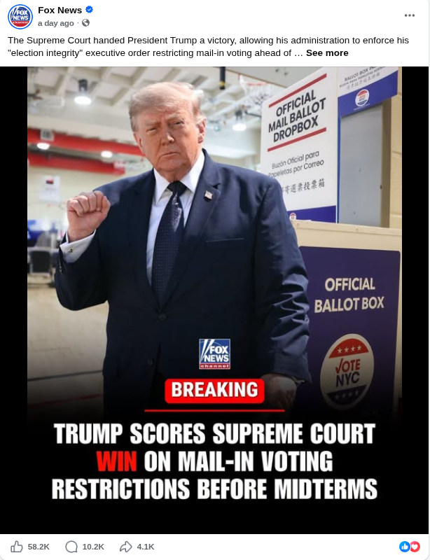 Krunkite - Supreme Court mail-in voting ruling